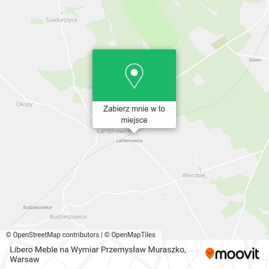 Mapa Libero Meble na Wymiar Przemysław Muraszko