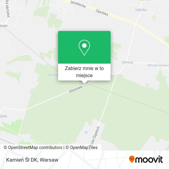 Mapa Kamień Śl DK