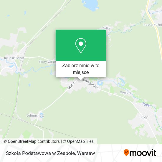 Mapa Szkoła Podstawowa w Zespole