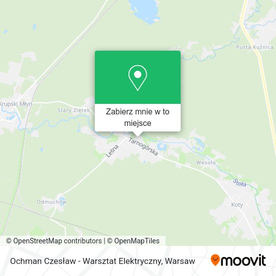 Mapa Ochman Czesław - Warsztat Elektryczny