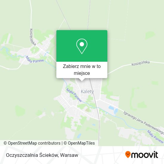 Mapa Oczyszczalnia Ścieków