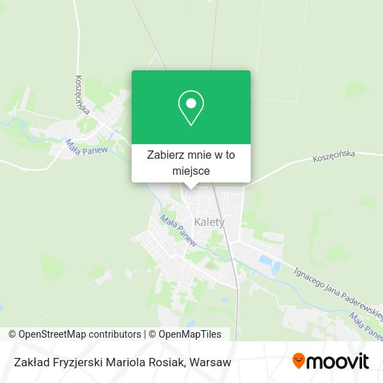 Mapa Zakład Fryzjerski Mariola Rosiak