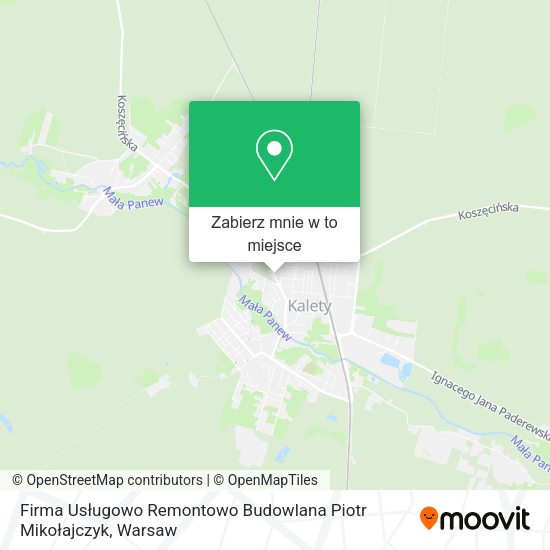 Mapa Firma Usługowo Remontowo Budowlana Piotr Mikołajczyk