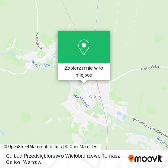 Mapa Galbud Przedsiębiorstwo Wielobranżowe Tomasz Galios