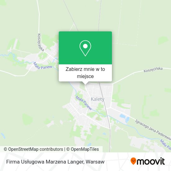 Mapa Firma Usługowa Marzena Langer