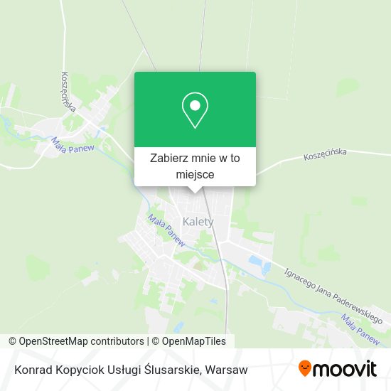 Mapa Konrad Kopyciok Usługi Ślusarskie