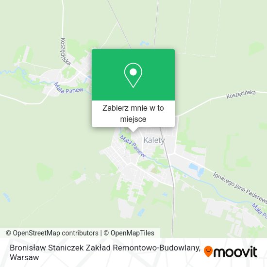 Mapa Bronisław Staniczek Zakład Remontowo-Budowlany