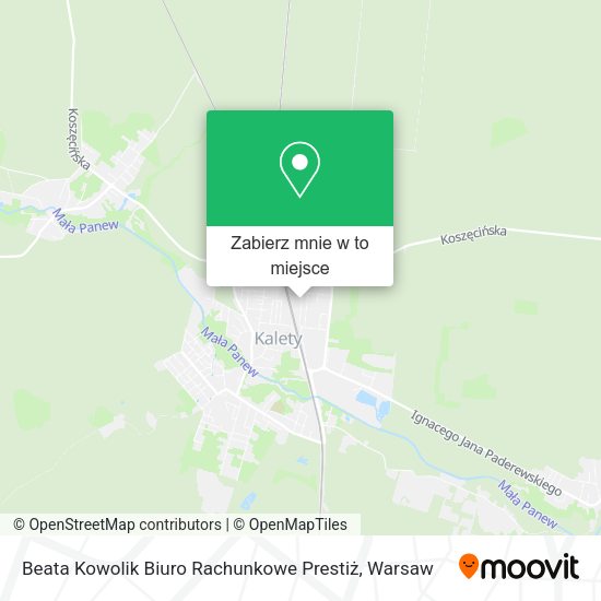 Mapa Beata Kowolik Biuro Rachunkowe Prestiż