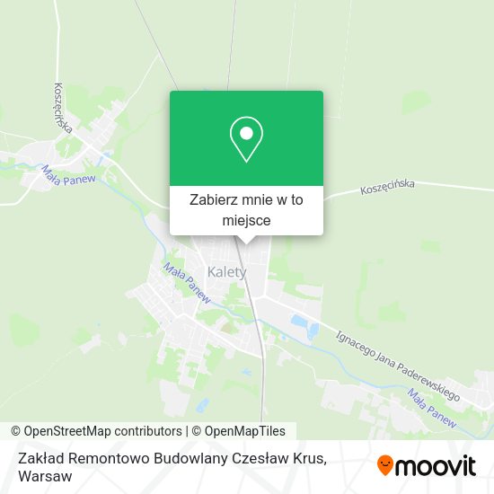 Mapa Zakład Remontowo Budowlany Czesław Krus