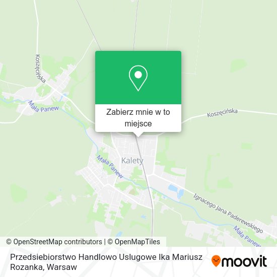 Mapa Przedsiebiorstwo Handlowo Uslugowe Ika Mariusz Rozanka