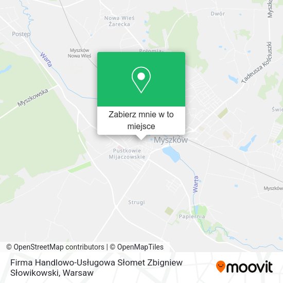 Mapa Firma Handlowo-Usługowa Słomet Zbigniew Słowikowski