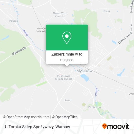 Mapa U Tomka Sklep Spożywczy