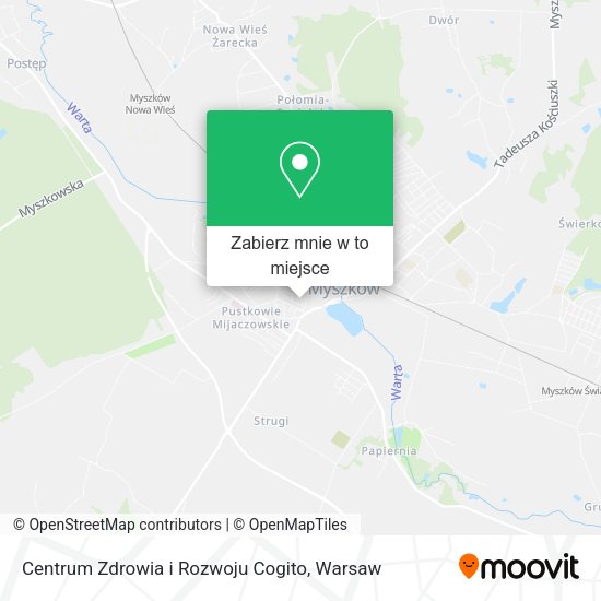 Mapa Centrum Zdrowia i Rozwoju Cogito