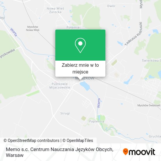 Mapa Memo s.c. Centrum Nauczania Języków Obcych