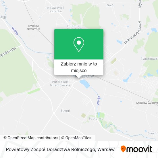 Mapa Powiatowy Zespół Doradztwa Rolniczego