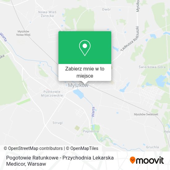 Mapa Pogotowie Ratunkowe - Przychodnia Lekarska Medicor