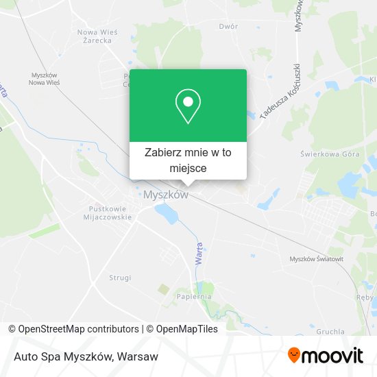 Mapa Auto Spa Myszków