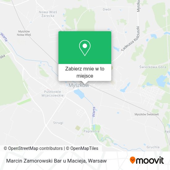 Mapa Marcin Zamorowski Bar u Macieja