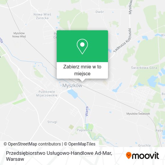 Mapa Przedsiębiorstwo Usługowo-Handlowe Ad-Mar