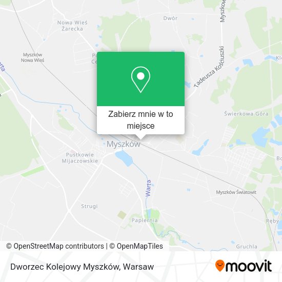 Mapa Dworzec Kolejowy Myszków