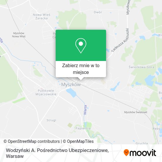 Mapa Wodzyński A. Pośrednictwo Ubezpieczeniowe