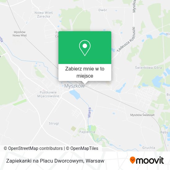 Mapa Zapiekanki na Placu Dworcowym