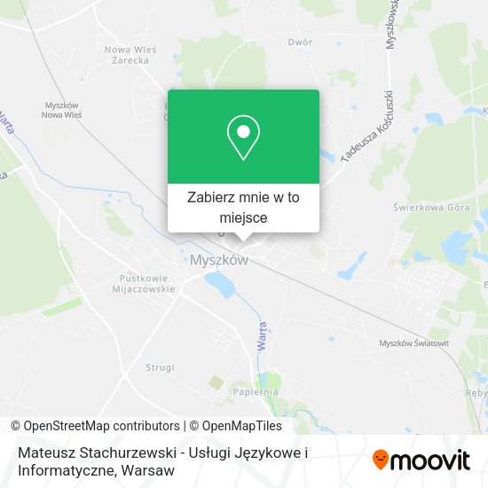 Mapa Mateusz Stachurzewski - Usługi Językowe i Informatyczne