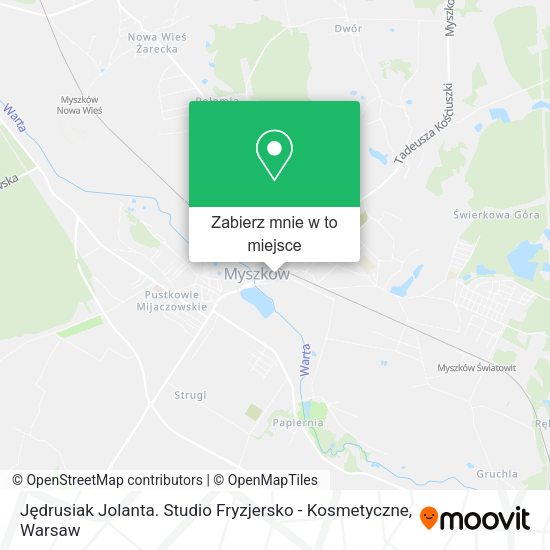 Mapa Jędrusiak Jolanta. Studio Fryzjersko - Kosmetyczne