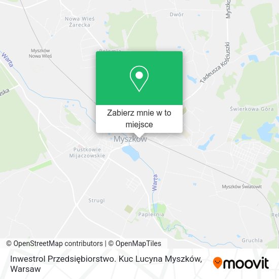 Mapa Inwestrol Przedsiębiorstwo. Kuc Lucyna Myszków