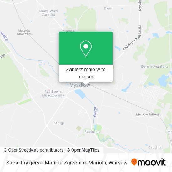 Mapa Salon Fryzjerski Mariola Zgrzeblak Mariola