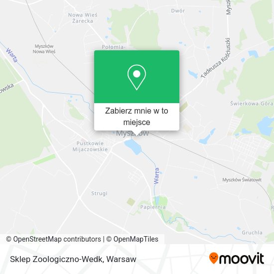 Mapa Sklep Zoologiczno-Wedk