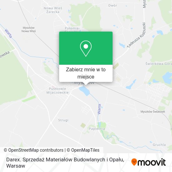 Mapa Darex. Sprzedaż Materiałów Budowlanych i Opału