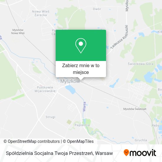 Mapa Spółdzielnia Socjalna Twoja Przestrzeń