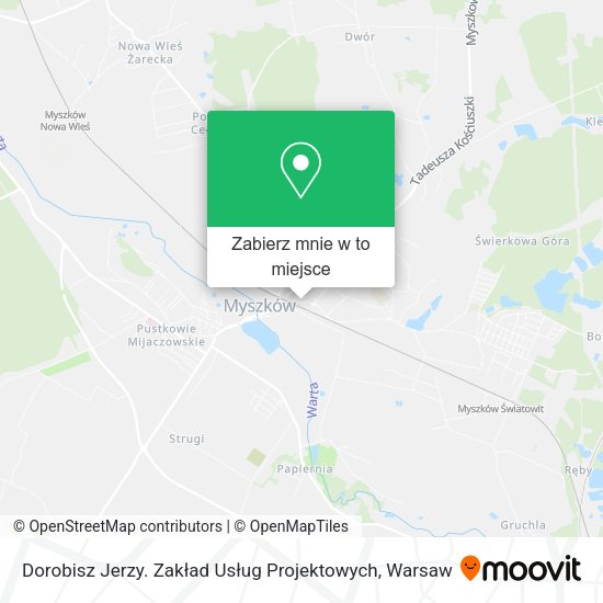 Mapa Dorobisz Jerzy. Zakład Usług Projektowych