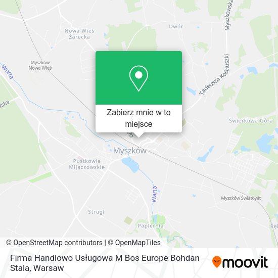 Mapa Firma Handlowo Usługowa M Bos Europe Bohdan Stala