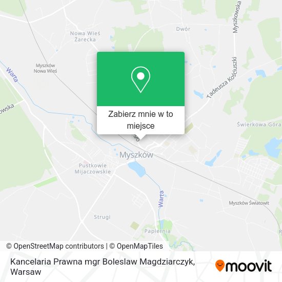 Mapa Kancelaria Prawna mgr Boleslaw Magdziarczyk