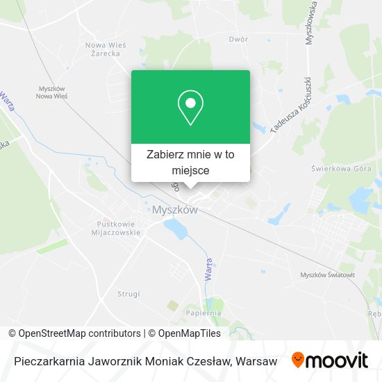 Mapa Pieczarkarnia Jaworznik Moniak Czesław