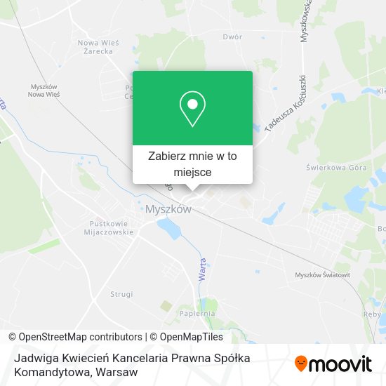 Mapa Jadwiga Kwiecień Kancelaria Prawna Spółka Komandytowa