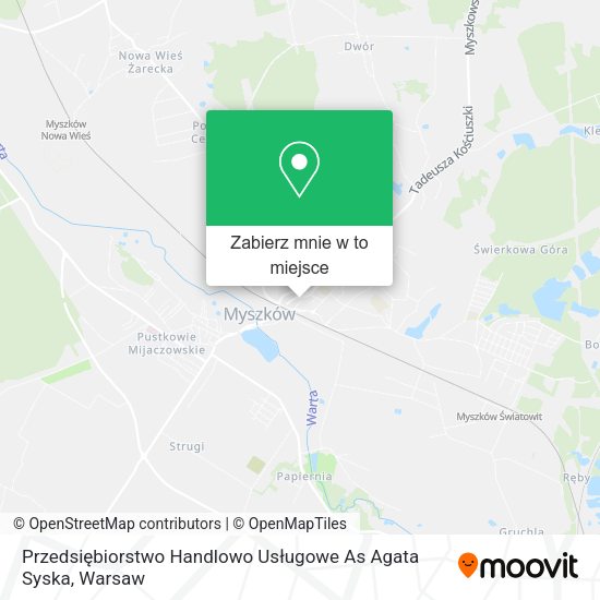 Mapa Przedsiębiorstwo Handlowo Usługowe As Agata Syska