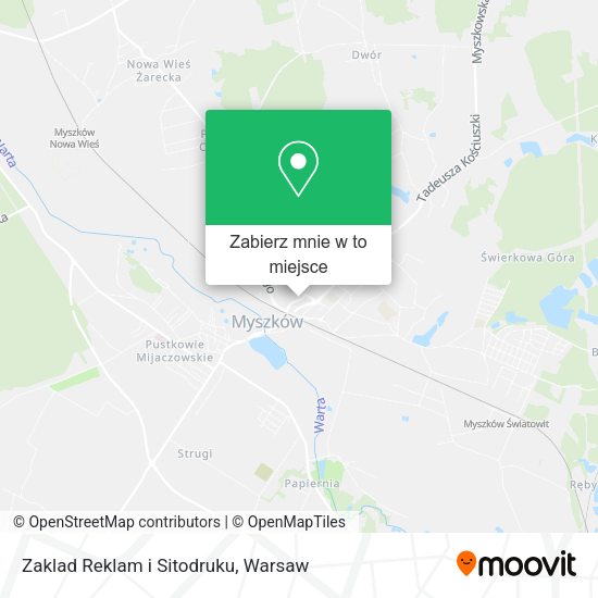 Mapa Zaklad Reklam i Sitodruku