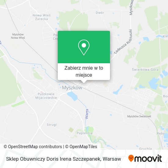 Mapa Sklep Obuwniczy Doris Irena Szczepanek