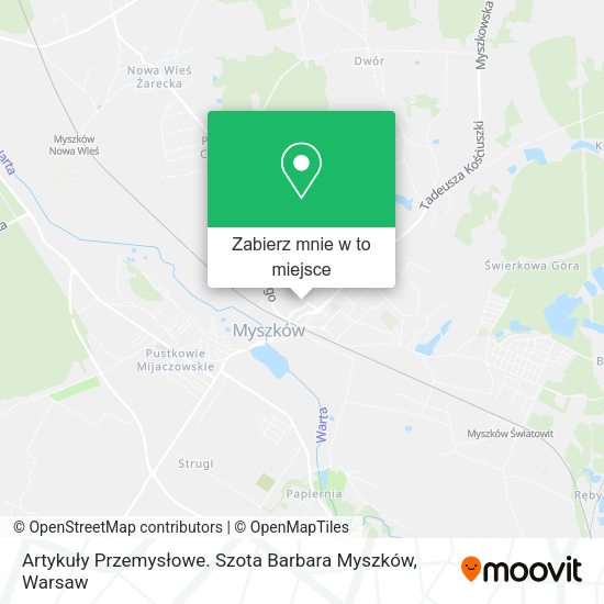 Mapa Artykuły Przemysłowe. Szota Barbara Myszków