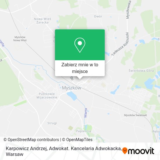 Mapa Karpowicz Andrzej, Adwokat. Kancelaria Adwokacka