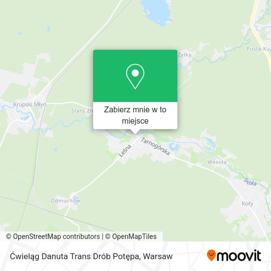 Mapa Ćwieląg Danuta Trans Drób Potępa