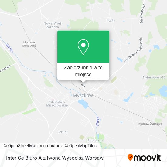 Mapa Inter Ce Biuro A z Iwona Wysocka