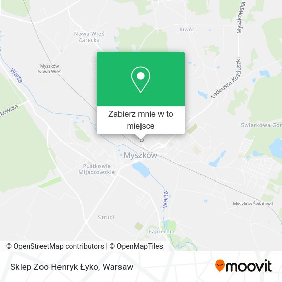 Mapa Sklep Zoo Henryk Łyko