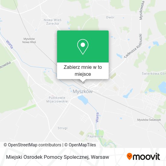 Mapa Miejski Osrodek Pomocy Spolecznej