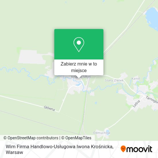 Mapa Wim Firma Handlowo-Usługowa Iwona Krośnicka