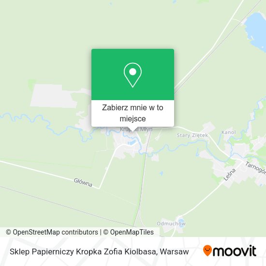 Mapa Sklep Papierniczy Kropka Zofia Kiolbasa