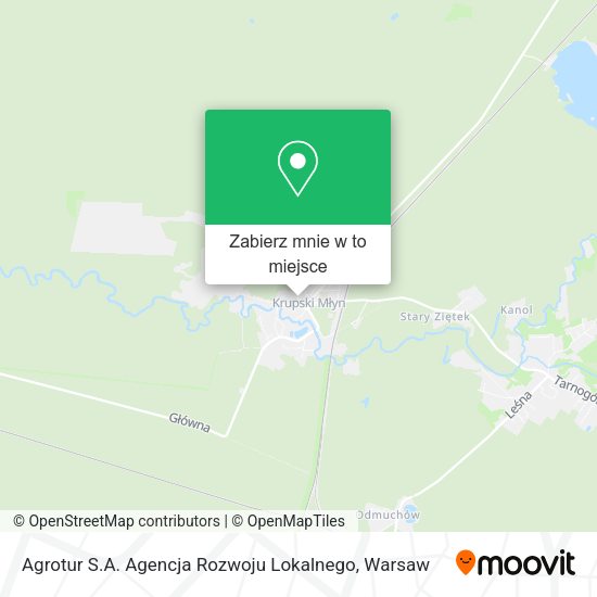 Mapa Agrotur S.A. Agencja Rozwoju Lokalnego